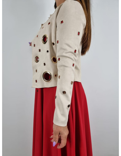 Bolerko Kółka Beż