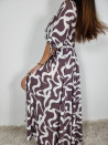 SUKNIA WZÓR BRĄZ