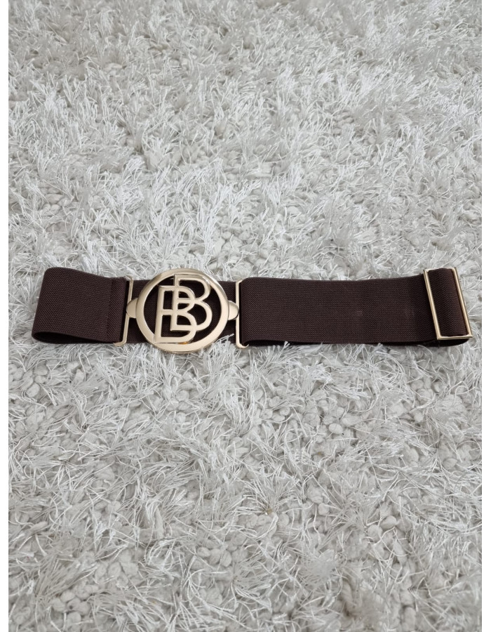 BRĄZOWY PASEK elastyzny BB 6 cm